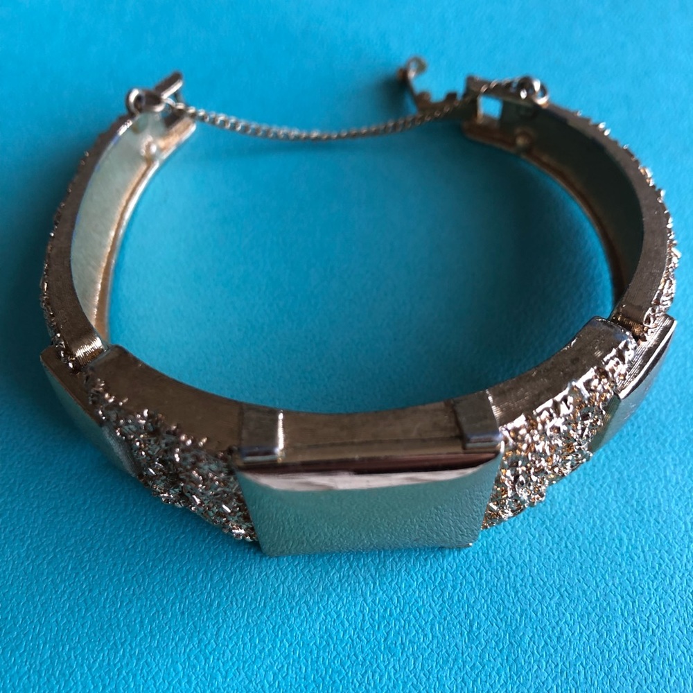 Vintage Monet goldtone cuff bracelet